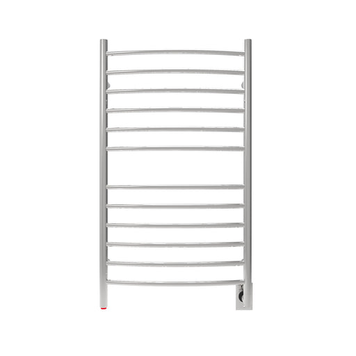 Amba Products RWHL-CP Radiant Curved 12-Bar Large Hardwired Plug-in Combo Towel Warmer - 5.75 x 24.5 x 41.75 in. - Polished Finish