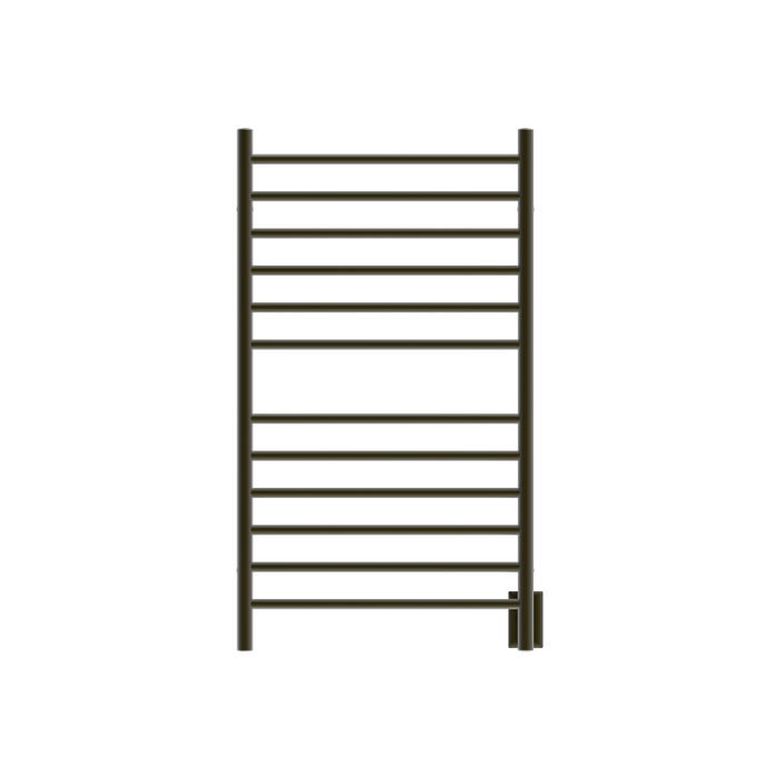 Amba Products RWHL-SBB Radiant Straight 12-Bar Large Hardwired Plug-in Combo Towel Warmer - 4.75 x 24.5 x 41.75 in. - Brushed Bronze Finish