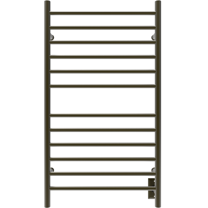 Amba Products RWHL-SBB Radiant Straight 12-Bar Large Hardwired Plug-in Combo Towel Warmer - 4.75 x 24.5 x 41.75 in. - Brushed Bronze Finish