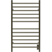 Amba Products RWHL-SBB Radiant Straight 12-Bar Large Hardwired Plug-in Combo Towel Warmer - 4.75 x 24.5 x 41.75 in. - Brushed Bronze Finish