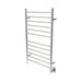 Amba Products RWHL-SP Radiant Straight 12-Bar Large Hardwired Plug-in Combo Towel Warmer - 4.75 x 24.5 x 41.75 in. - Polished Finish