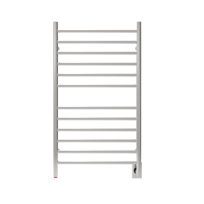Amba Products RWHL-SP Radiant Straight 12-Bar Large Hardwired Plug-in Combo Towel Warmer - 4.75 x 24.5 x 41.75 in. - Polished Finish