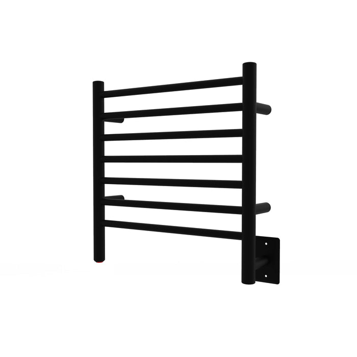 Amba Products RWHS-SMB Radiant 7-Bar Small Hardwired Plug-in Combo Towel Warmer - 4.75 x 20.5 x 20.125 in. - Matte Black Finish