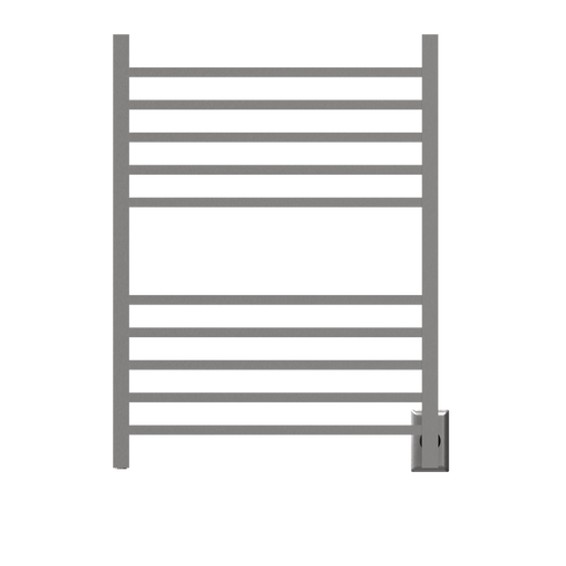 Amba Products RSWH-B Radiant 10-Bar Square Hardwired + Plug-in Combo Towel Warmer - 4.75 x 24.5 x 31.5 in. - Brushed Finish