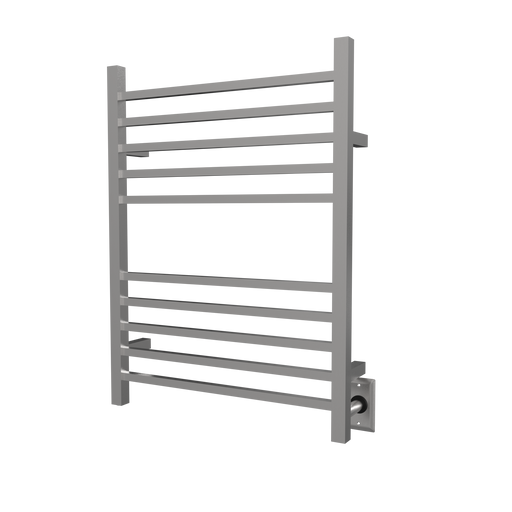 Amba Products RSWH-B Radiant 10-Bar Square Hardwired + Plug-in Combo Towel Warmer - 4.75 x 24.5 x 31.5 in. - Brushed Finish