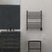 Amba Products RSWH-MB Radiant 10-Bar Square Hardwired + Plug-in Combo Towel Warmer - 4.75 x 24.5 x 31.5 in. - Matte Black Finish