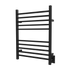 Amba Products RSWH-MB Radiant 10-Bar Square Hardwired + Plug-in Combo Towel Warmer - 4.75 x 24.5 x 31.5 in. - Matte Black Finish