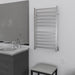 Amba Products RSWHL-B Radiant 12-Bar Large Square Hardwired + Plug-in Combo Towel Warmer - 4.75 x 24.5 x 41.75 in. - Brushed Finish