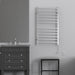 Amba Products RSWHL-B Radiant 12-Bar Large Square Hardwired + Plug-in Combo Towel Warmer - 4.75 x 24.5 x 41.75 in. - Brushed Finish