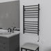 Amba Products RSWHL-MB Radiant 12-Bar Large Square Hardwired + Plug-in Combo Towel Warmer - 4.75 x 24.5 x 41.75 in. - Matte Black Finish