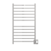 Amba Products RSWHL-P Radiant 12-Bar Large Square Hardwired + Plug-in Combo Towel Warmer - 4.75 x 24.5 x 41.75 in. - Polished Finish
