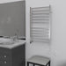 Amba Products RSWHL-P Radiant 12-Bar Large Square Hardwired + Plug-in Combo Towel Warmer - 4.75 x 24.5 x 41.75 in. - Polished Finish