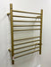 Amba Products RWH-SBB Radiant Straight 10-Bar Hardwired + Plug-in Combo Towel Warmer - 4.75 x 24.5 x 31.875 in. - Brushed Bronze Finish