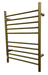 Amba Products RWH-SBB Radiant Straight 10-Bar Hardwired + Plug-in Combo Towel Warmer - 4.75 x 24.5 x 31.875 in. - Brushed Bronze Finish