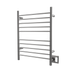 Amba Products RWH-SB Radiant Straight 10-Bar Hardwired + Plug-in Combo Towel Warmer - 4.75 x 24.5 x 31.875 in. - Brushed Finish