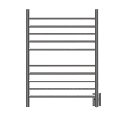 Amba Products RWH-SB Radiant Straight 10-Bar Hardwired + Plug-in Combo Towel Warmer - 4.75 x 24.5 x 31.875 in. - Brushed Finish