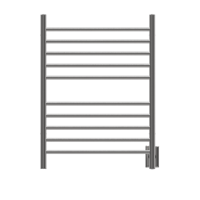Amba Products RWH-SB Radiant Straight 10-Bar Hardwired + Plug-in Combo Towel Warmer - 4.75 x 24.5 x 31.875 in. - Brushed Finish