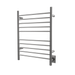 Amba Products RWH-SB Radiant Straight 10-Bar Hardwired + Plug-in Combo Towel Warmer - 4.75 x 24.5 x 31.875 in. - Brushed Finish
