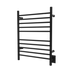 Amba Products RWH-SMB Radiant Straight 10-Bar Hardwired + Plug-in Combo Towel Warmer - 4.75 x 24.5 x 31.875 in. - Matte Black Finish