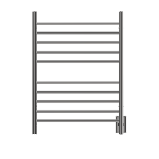 Amba Products RWH-SP Radiant Straight 10-Bar Hardwired + Plug-in Combo Towel Warmer - 4.75 x 24.5 x 31.875 in. - Polished Finish