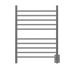 Amba Products RWH-SP Radiant Straight 10-Bar Hardwired + Plug-in Combo Towel Warmer - 4.75 x 24.5 x 31.875 in. - Polished Finish