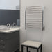 Amba Products RWH-SP Radiant Straight 10-Bar Hardwired + Plug-in Combo Towel Warmer - 4.75 x 24.5 x 31.875 in. - Polished Finish