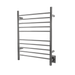 Amba Products RWH-SP Radiant Straight 10-Bar Hardwired + Plug-in Combo Towel Warmer - 4.75 x 24.5 x 31.875 in. - Polished Finish