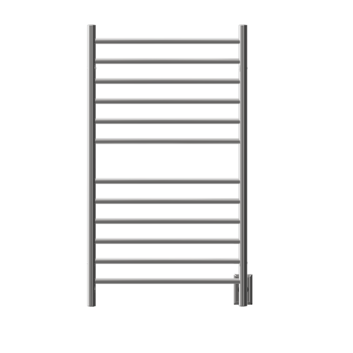 Amba Products RWHL-SP Radiant Straight 12-Bar Large Hardwired + Plug-in Combo Towel Warmer - 4.75 x 24.5 x 41.75 in. - Polished Finish