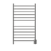 Amba Products RWHL-SP Radiant Straight 12-Bar Large Hardwired + Plug-in Combo Towel Warmer - 4.75 x 24.5 x 41.75 in. - Polished Finish
