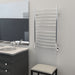 Amba Products RWHL-SP Radiant Straight 12-Bar Large Hardwired + Plug-in Combo Towel Warmer - 4.75 x 24.5 x 41.75 in. - Polished Finish