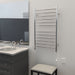 Amba Products RWHL-SP Radiant Straight 12-Bar Large Hardwired + Plug-in Combo Towel Warmer - 4.75 x 24.5 x 41.75 in. - Polished Finish