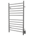 Amba Products RWHL-SP Radiant Straight 12-Bar Large Hardwired + Plug-in Combo Towel Warmer - 4.75 x 24.5 x 41.75 in. - Polished Finish