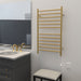 Amba Products RWHL-SSB Radiant Straight 12-Bar Large Hardwired + Plug-in Combo Towel Warmer - 4.75 x 24.5 x 41.75 in. - Satin Brass Finish