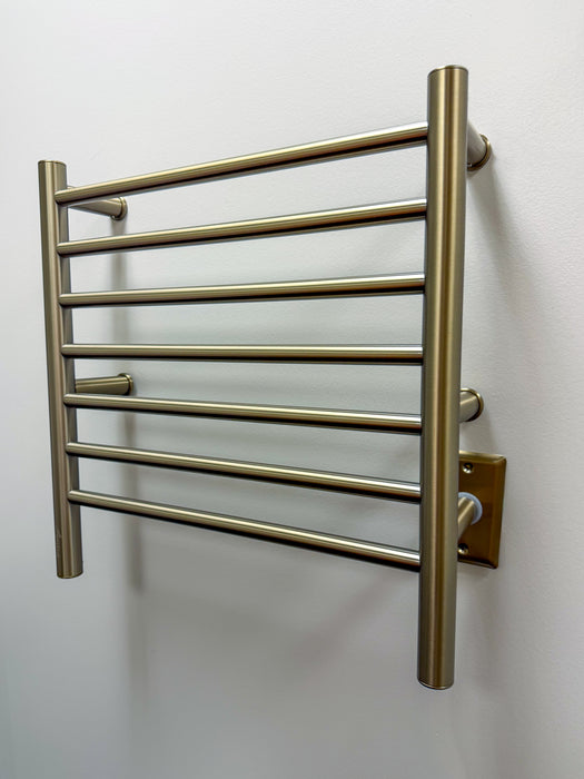 Amba Products RWHS-SBB Radiant 7-Bar Small Hardwired + Plug-in Combo Towel Warmer - 4.75 x 20.5 x 20.125 in. - Brushed Bronze