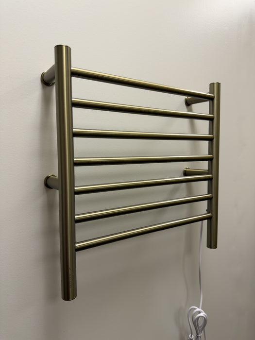Amba Products RWHS-SBB Radiant 7-Bar Small Hardwired + Plug-in Combo Towel Warmer - 4.75 x 20.5 x 20.125 in. - Brushed Bronze