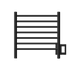 Amba Products RWHS-SMB Radiant 7-Bar Small Hardwired + Plug-in Combo Towel Warmer - 4.75 x 20.5 x 20.125 in. - Matte Black Finish