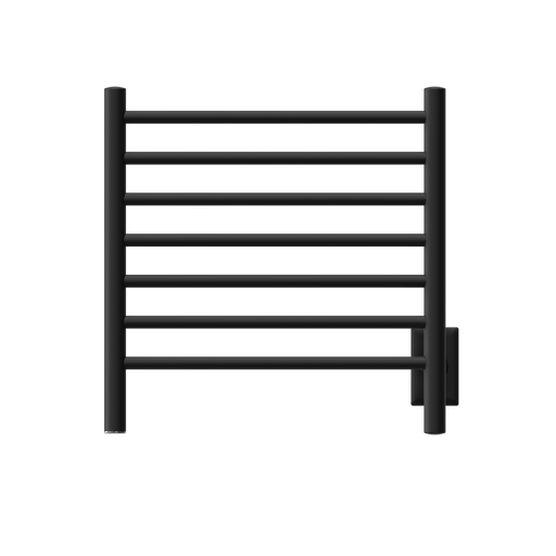 Amba Products RWHS-SMB Radiant 7-Bar Small Hardwired + Plug-in Combo Towel Warmer - 4.75 x 20.5 x 20.125 in. - Matte Black Finish