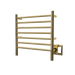 Amba Products RWHS-SPG Radiant 7-Bar Small Hardwired + Plug-in Combo Towel Warmer - 4.75 x 20.5 x 20.125 in. - Polished Gold Finish