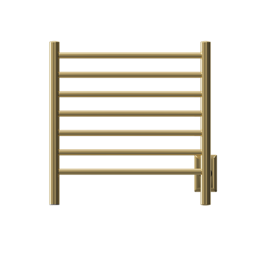 Amba Products RWHS-SPG Radiant 7-Bar Small Hardwired + Plug-in Combo Towel Warmer - 4.75 x 20.5 x 20.125 in. - Polished Gold Finish