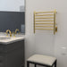 Amba Products RWHS-SPG Radiant 7-Bar Small Hardwired + Plug-in Combo Towel Warmer - 4.75 x 20.5 x 20.125 in. - Polished Gold Finish