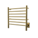 Amba Products RWHS-SPG Radiant 7-Bar Small Hardwired + Plug-in Combo Towel Warmer - 4.75 x 20.5 x 20.125 in. - Polished Gold Finish