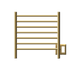 Amba Products RWHS-SSB Radiant 7-Bar Small Hardwired + Plug-in Combo Towel Warmer - 4.75 x 20.5 x 20.125 in. - Satin Brass Finish