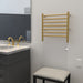 Amba Products RWHS-SSB Radiant 7-Bar Small Hardwired + Plug-in Combo Towel Warmer - 4.75 x 20.5 x 20.125 in. - Satin Brass Finish