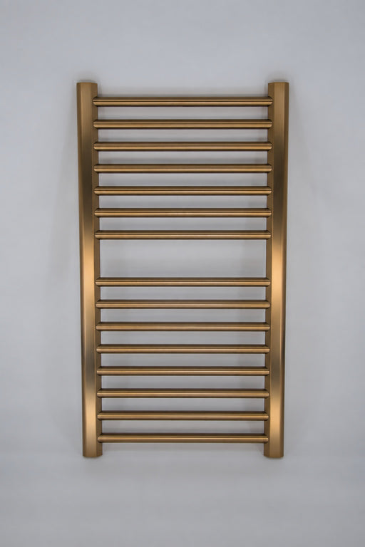 Amba Products S2132BB Sirio 12-Bar Hardwired Towel Warmer - 4 x 21.5 x 33.125 in. - Brushed Bronze Finish