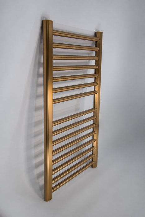 Amba Products S2132BB Sirio 12-Bar Hardwired Towel Warmer - 4 x 21.5 x 33.125 in. - Brushed Bronze Finish