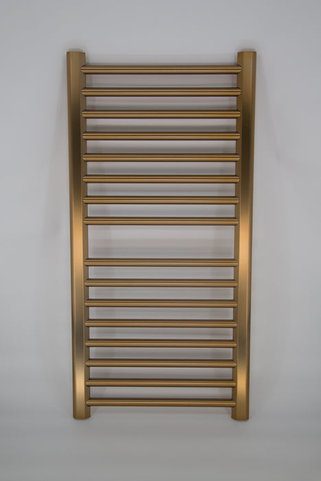 Amba Products S2142BB Sirio 16-Bar Hardwired (21" W) Towel Warmer - 4 x 21.5 x 42.625 in. - Brushed Bronze Finish