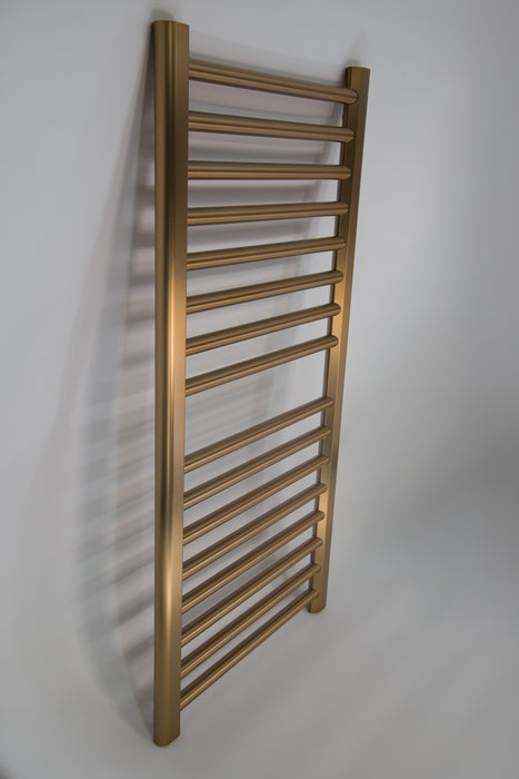 Amba Products S2142BB Sirio 16-Bar Hardwired (21" W) Towel Warmer - 4 x 21.5 x 42.625 in. - Brushed Bronze Finish