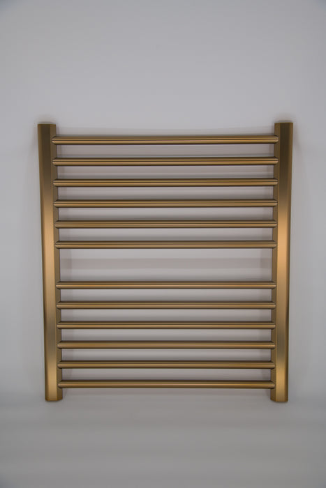 Amba Products S2932BB Sirio 12-Bar Hardwired (29" W) Towel Warmer - 4 x 29.375 x 33.125 in. - Brushed Bronze Finish