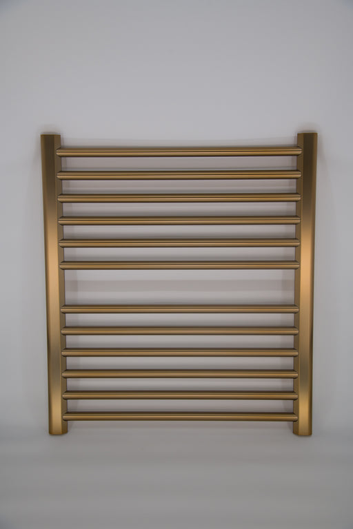 Amba Products S2932BB Sirio 12-Bar Hardwired (29" W) Towel Warmer - 4 x 29.375 x 33.125 in. - Brushed Bronze Finish