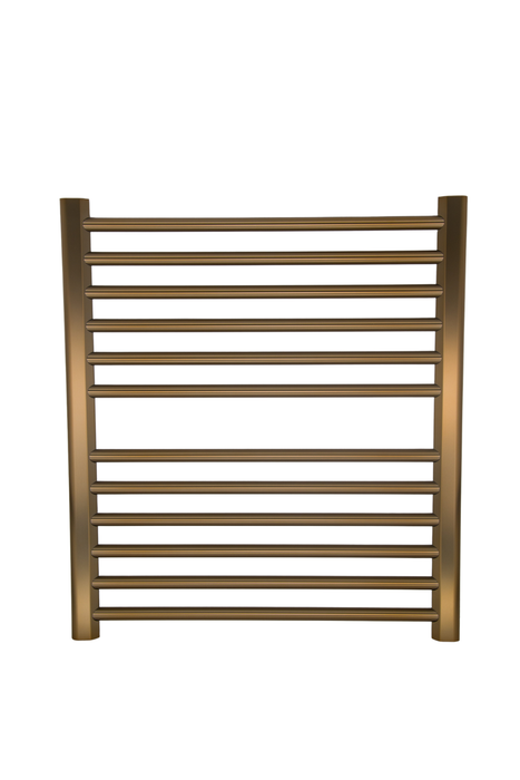 Amba Products S2932BB Sirio 12-Bar Hardwired (29" W) Towel Warmer - 4 x 29.375 x 33.125 in. - Brushed Bronze Finish